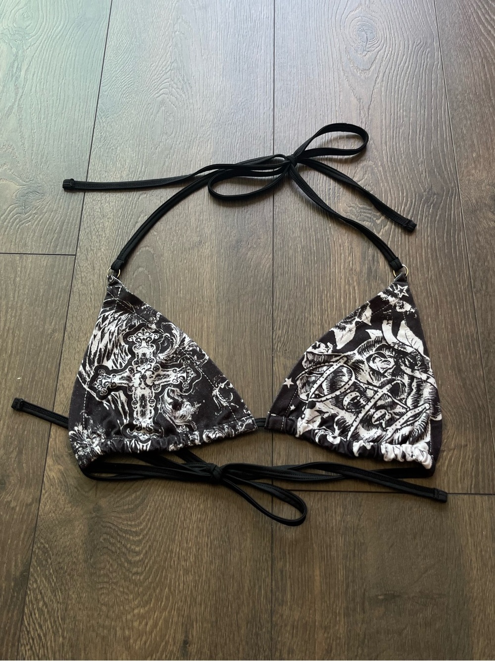 ROMWE Grunge Bikini Top